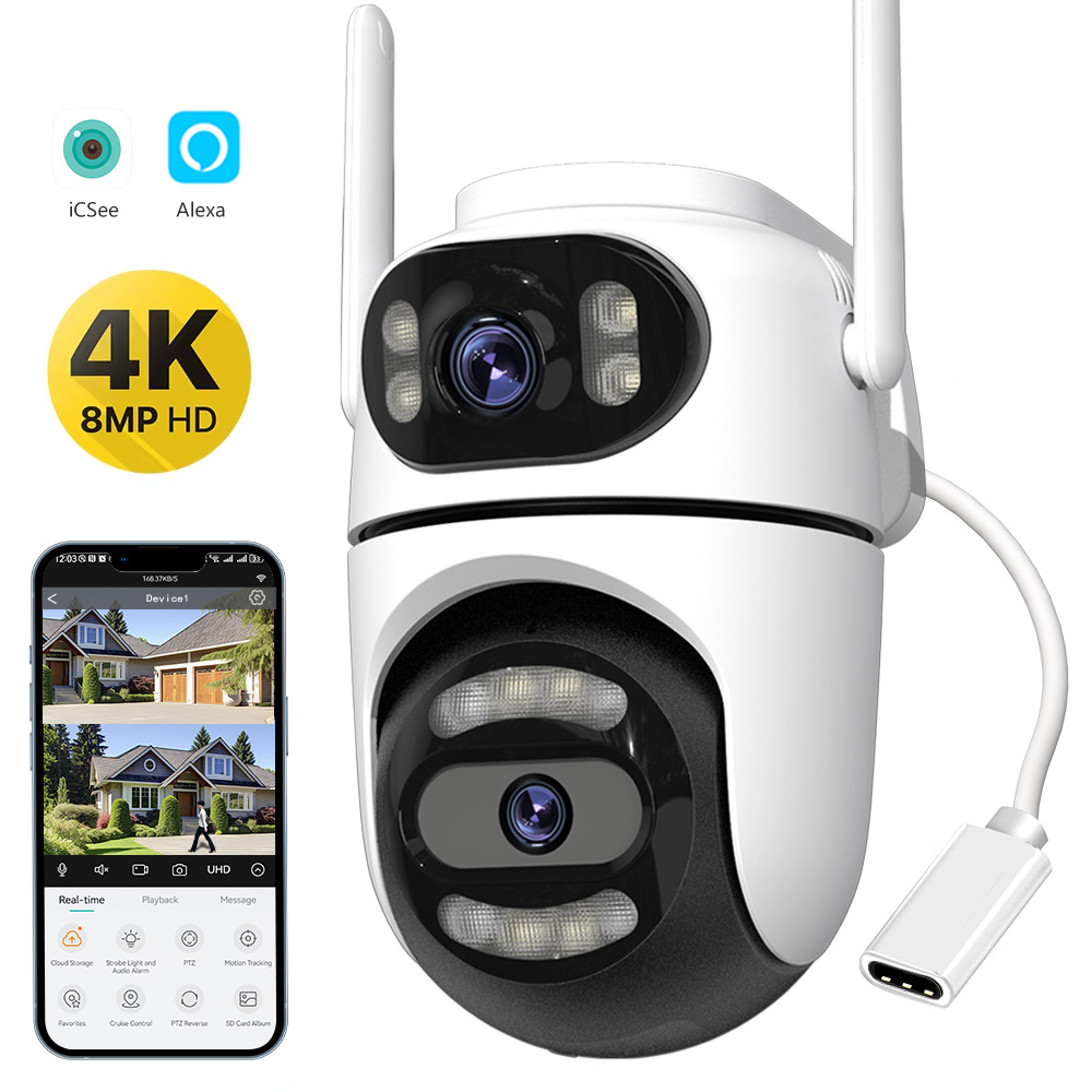 Home Cinema Screen - 8MP 4K HD Wifi PTZ Camera