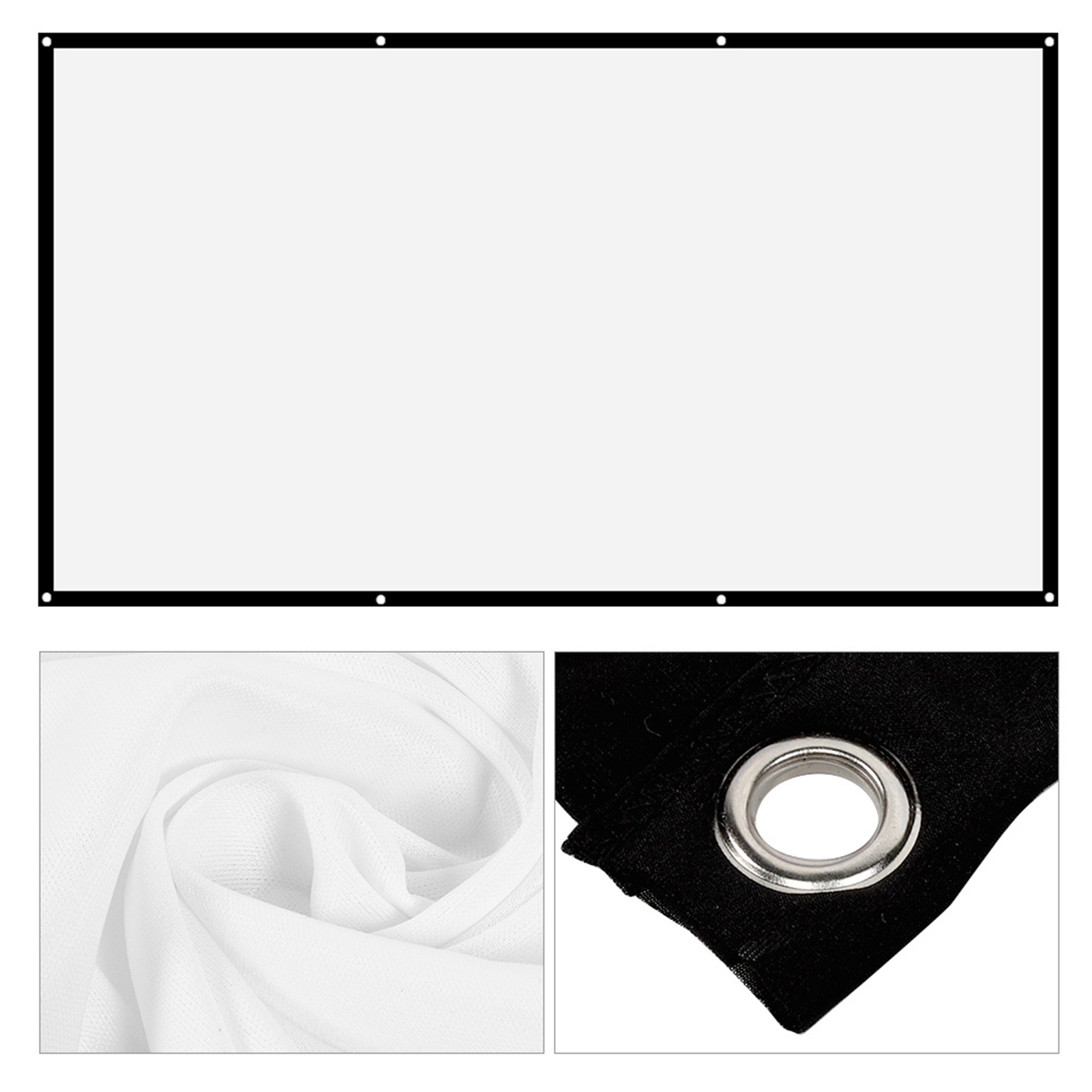White Projection Screens 16:9  - Projector Screen 100 Inch recension och pris