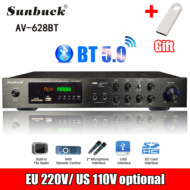 110/220V 2000W Bluetooth Power - Home Cinema Receiver recension och pris