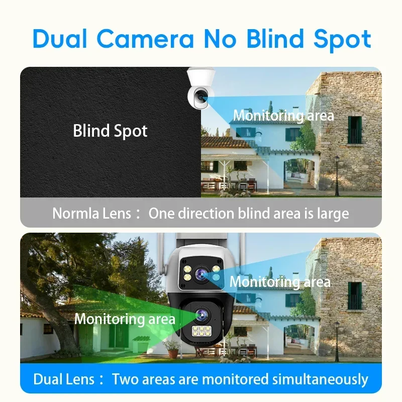 8MP 4K WIFI IP Camera PTZ Outd - Home Cinema Screen recension och pris