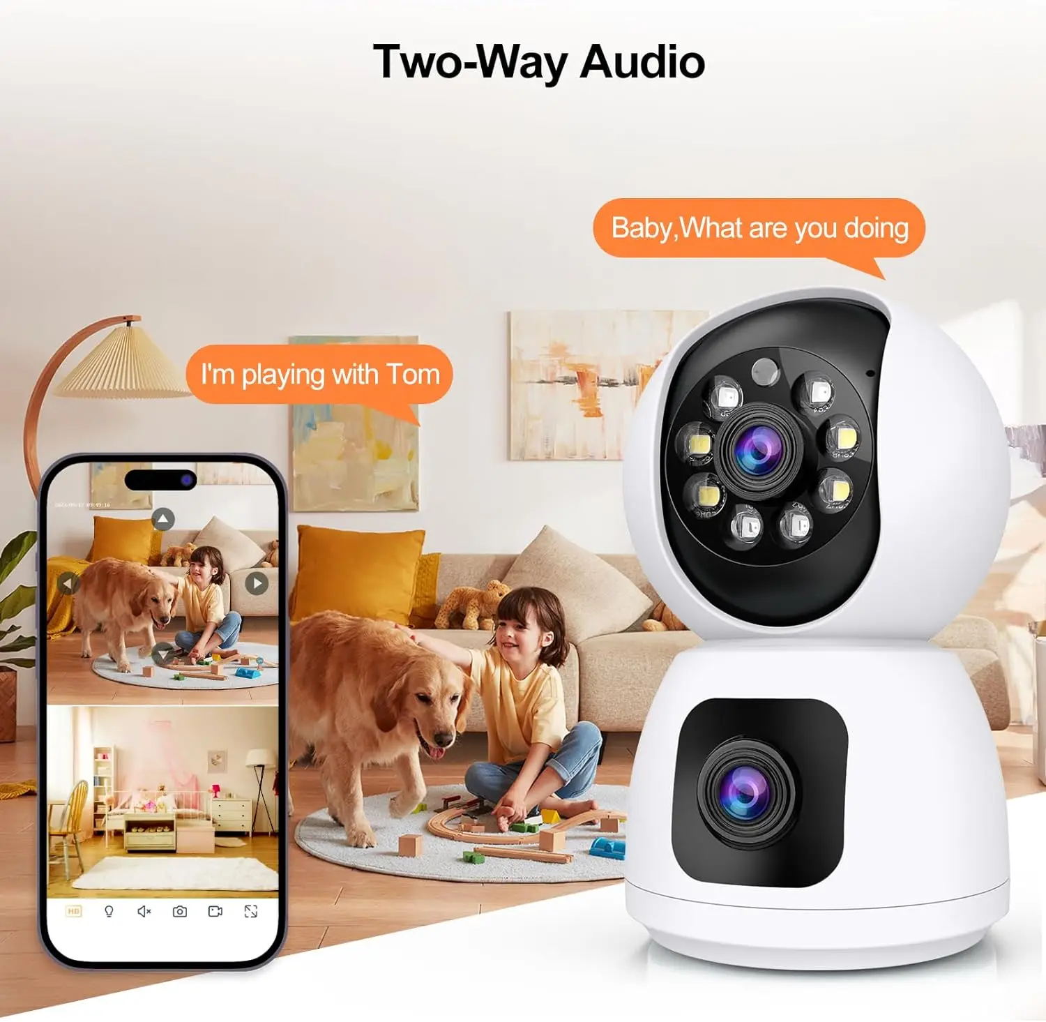 Tuya  4K 8MP HD WiFi Camera In - Home Cinema Screen recension och pris