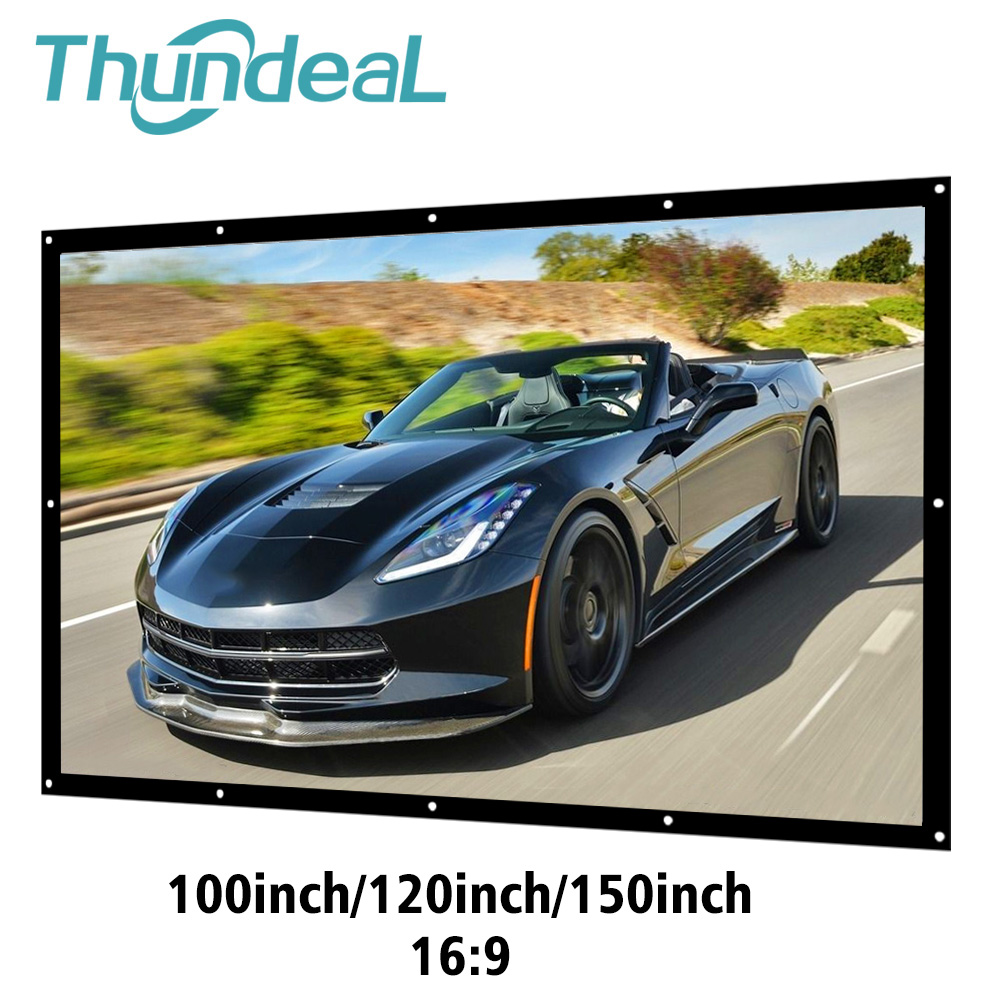 ThundeaL 16:9 100 120 150 Inch - Projector Screen 100 Inch recension och pris