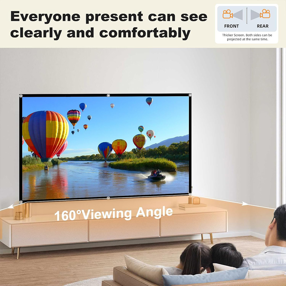 Portable Projector Screen 4K 7 - Projector Screen 100 Inch recension och pris