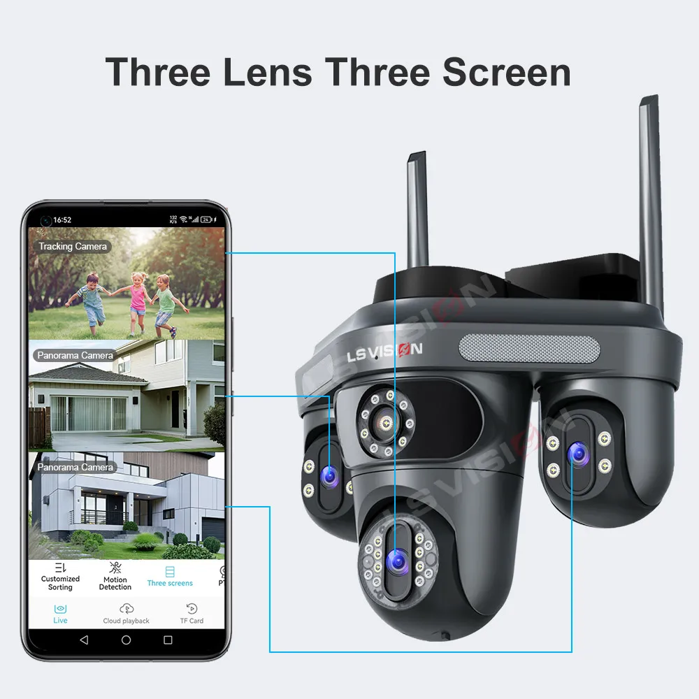 LS VISION Triple Screens Camer - Home Cinema Screen recension och pris