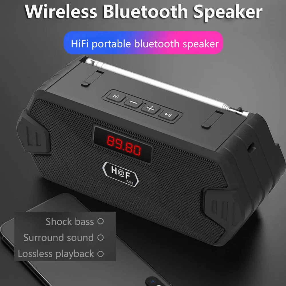Bass Hifi Outdoor Portable Aux - Home Cinema Receiver recension och pris