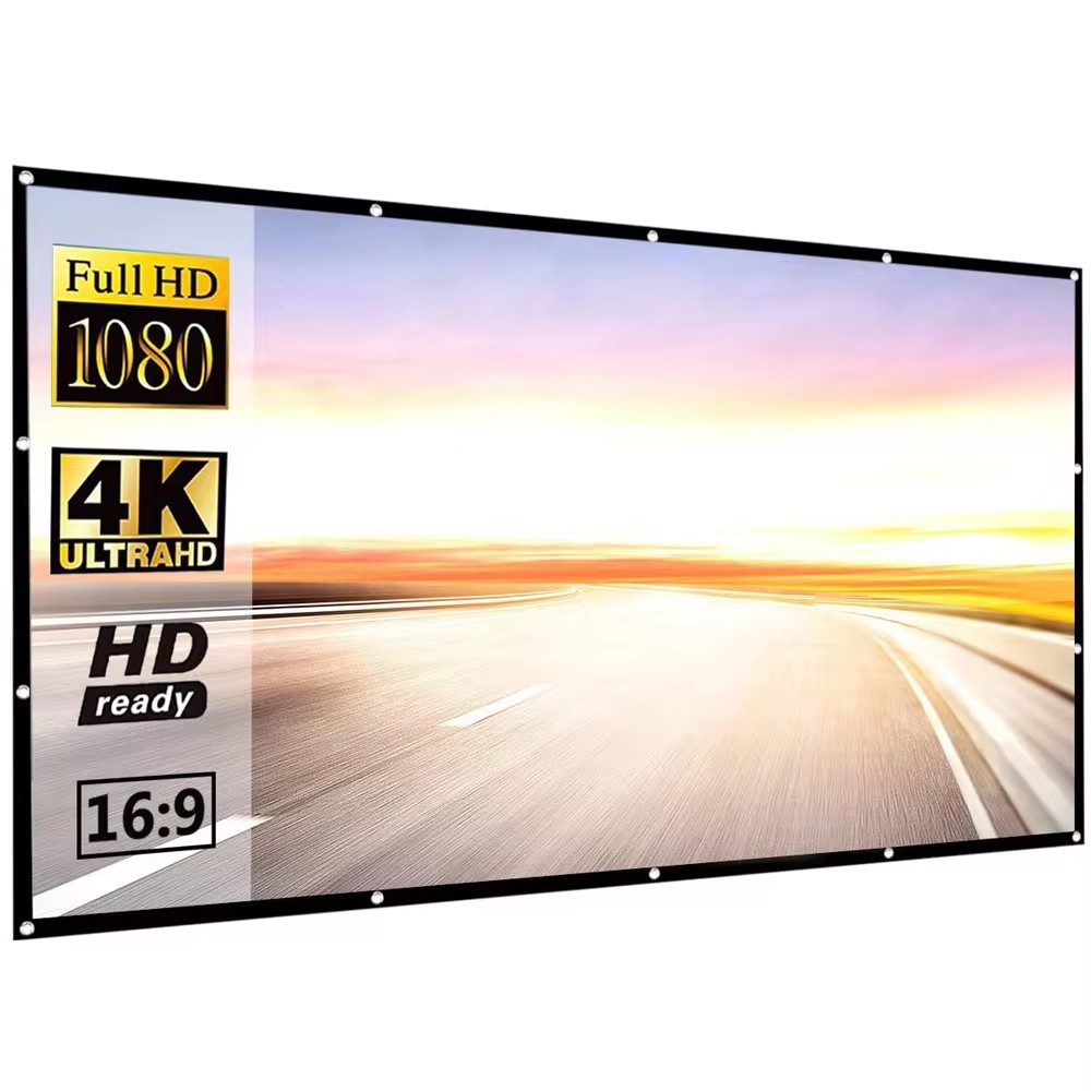Simple Foldable Projection Scr - Projector Screen 100 Inch recension och pris