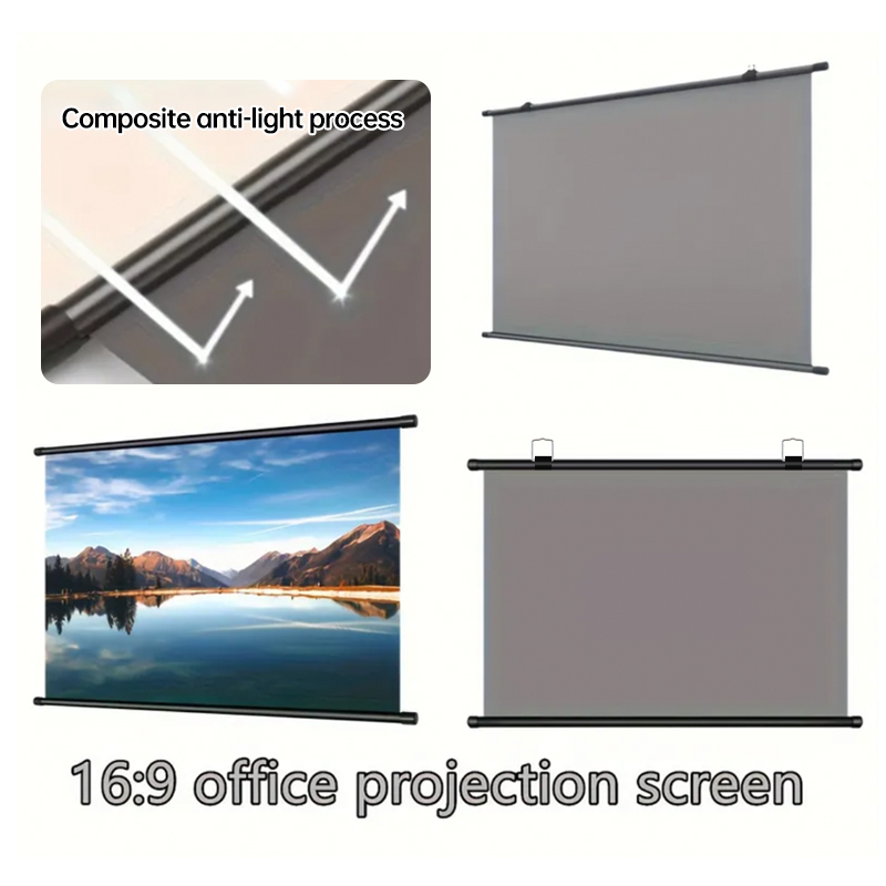 150 Inch 16:9 Anti-Light Proje - Projector Screen 100 Inch recension och pris