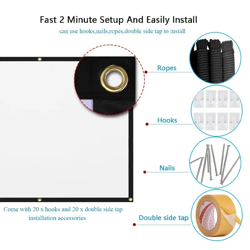 Projector Screen 16:9 Indoor/O - Home Cinema Screen recension och pris