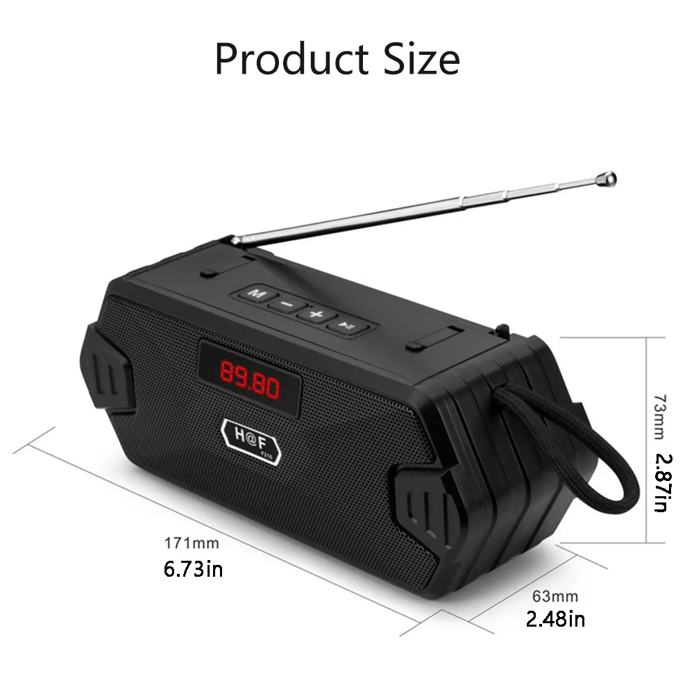 Bass Hifi Outdoor Portable Aux - Home Cinema Receiver recension och pris